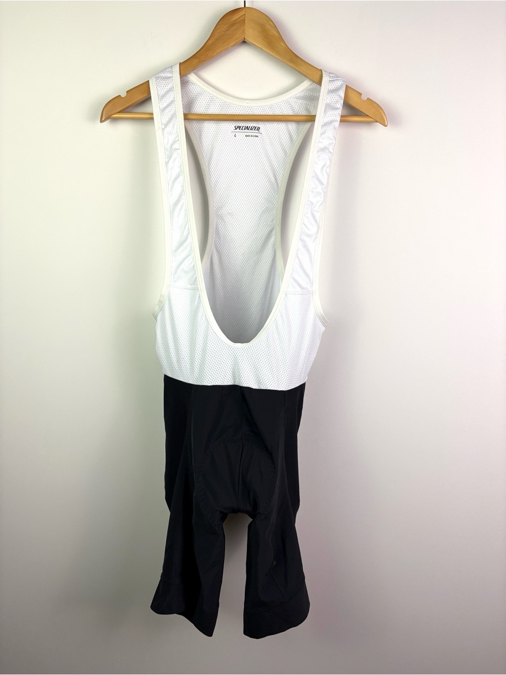 Specialized White and Black Cycling Bib Shorts size L